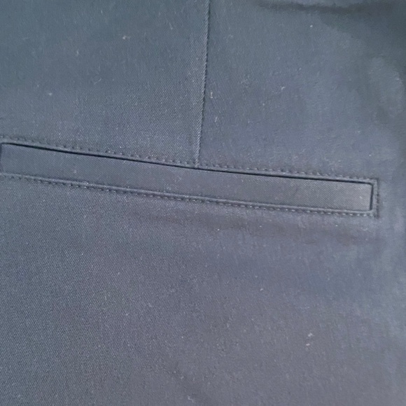 Old Navy Navy Blue Trousers, Straight Leg, Ankle Length, High Rise Pixie, Sz 14 - Picture 3 of 9